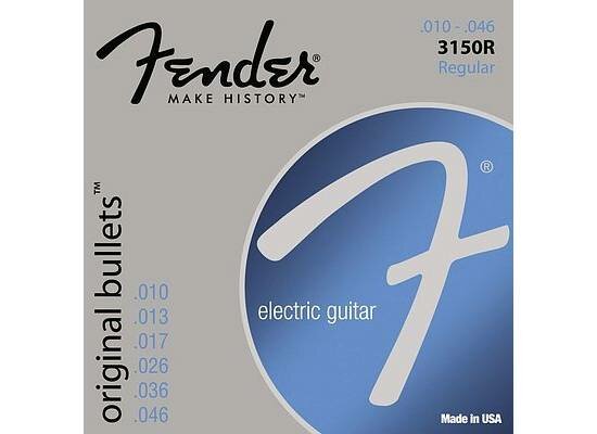 FENDER STRINGS NEW ORIGINAL BULLET 3150R PURE NKL BLT END 10-46 струны для электрогитары, никель