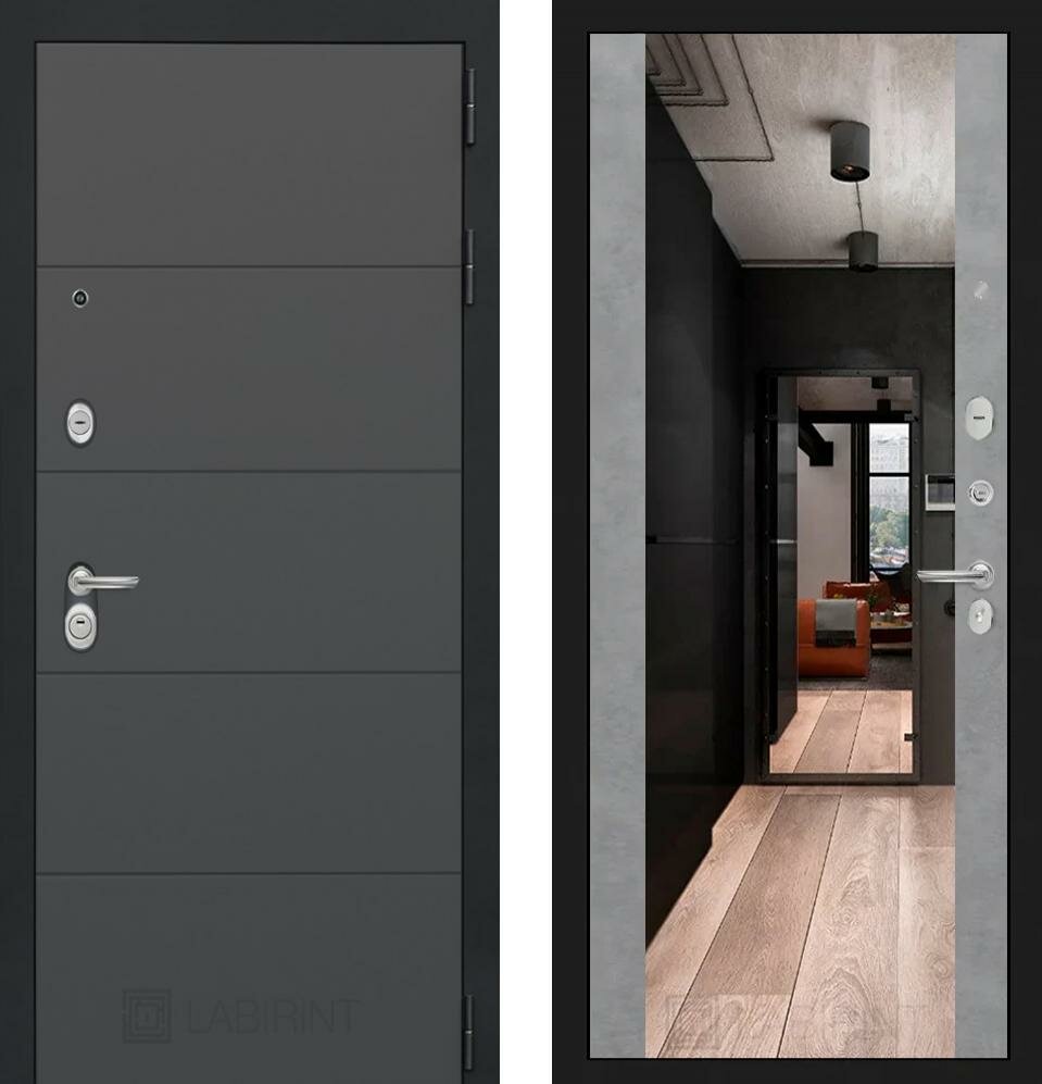 Входная дверь Labirint Art с зеркалом Максимум 
