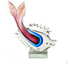 Декоративная стеклянная фигурка. James Art Glass Рыбка (25 х 18 см) - изображение