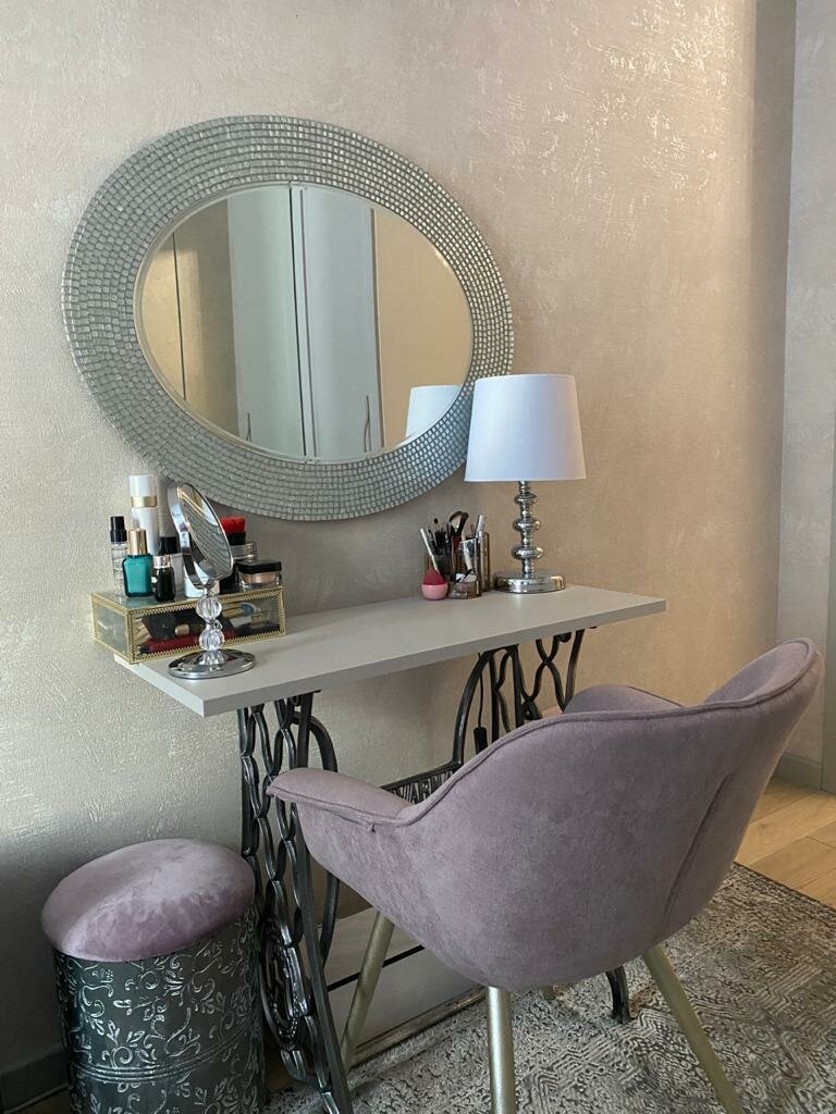 Зеркало овальное в раме из серебряной мозаики "Ellisse Аrgento/Флоренция" - фотография № 6