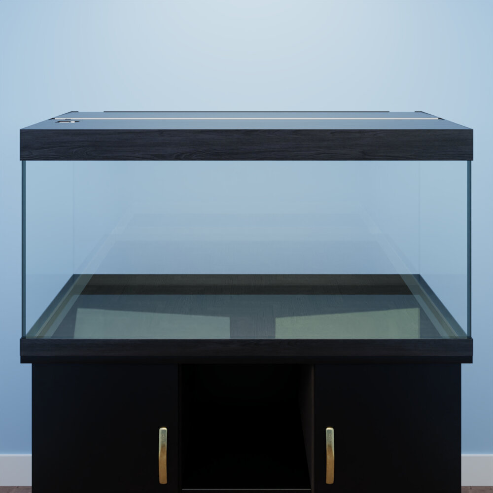 Аквариум 400 литров Optima чёрный для рыбок с крышкой, отделкой и светильником 1400х450х650 мм - фотография № 2