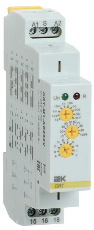 Реле времени ORT многофункц. 230В AC 1 конт. IEK ORT-M1-AC230V (3шт. в упак.)