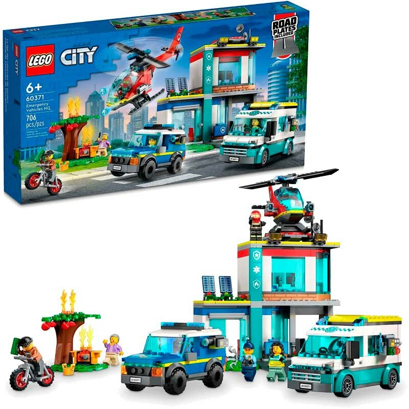 Lego Конструктор Lego City 60371 Штаб аварийных транспортных средств