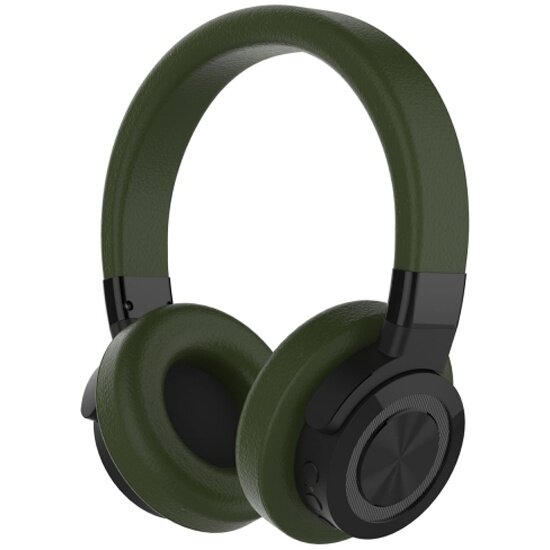 Беспроводные наушники ROMBICA mysound BH-07 Green, Hi-Fi, открытые, 300мАч, 40мм, 30мВт, встр. микр, зелёный