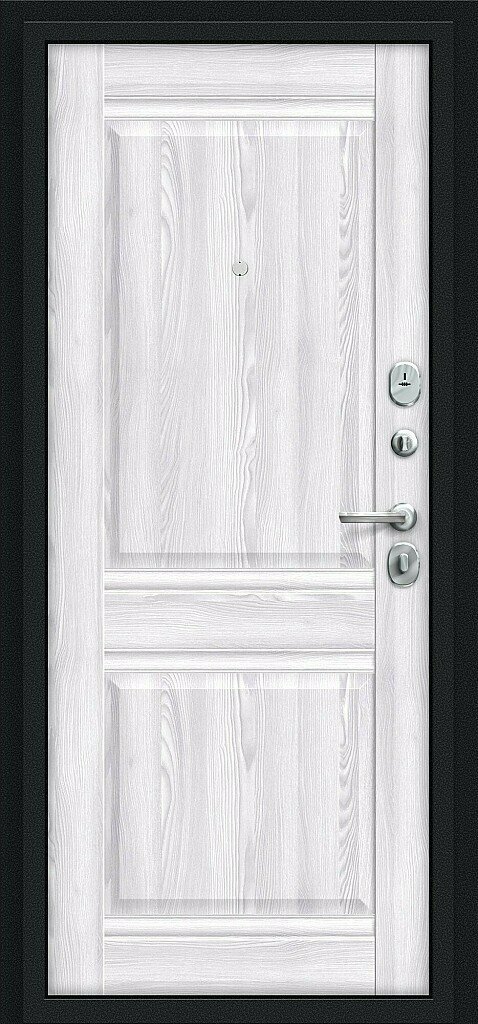 Дверь входная браво Некст Kale Букле черное/Riviera Ice 2050/960 и 2050/860мм правая и левая - фотография № 2