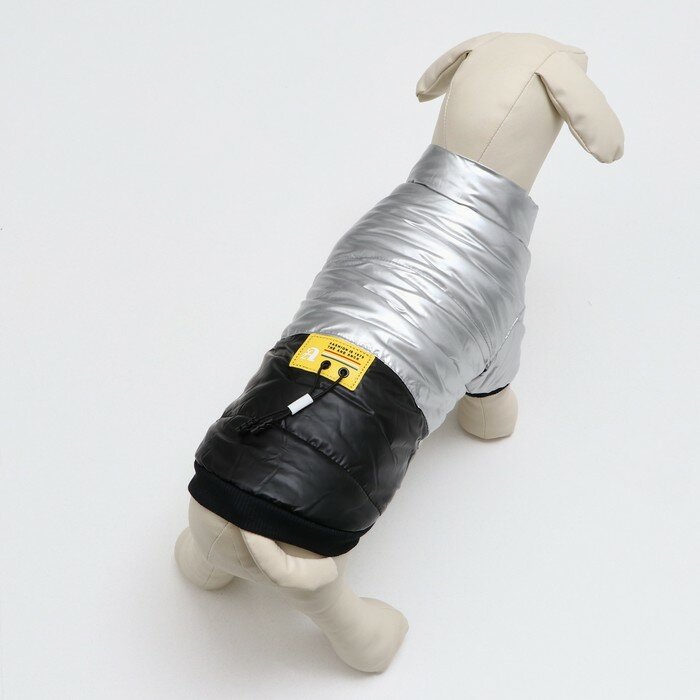 Куртка для собак "Космонавт", размер 10, чёрно-золотая (ДС 25, ОШ 30, ОГ 38 см) 9078285 - фотография № 3