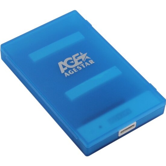 Внешний корпус для HDD Agestar 3UBCP1-6G 2.5" пластик синий (3UBCP1-6G BLUE)