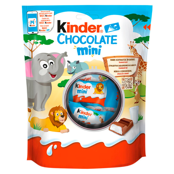 Шоколадные батончики с молочной начинкой Kinder Chocolate Mini (Германия), 120 г