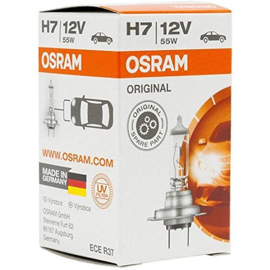 Лампа галогенная OSRAM H7 55W PX26d 12V, 64210