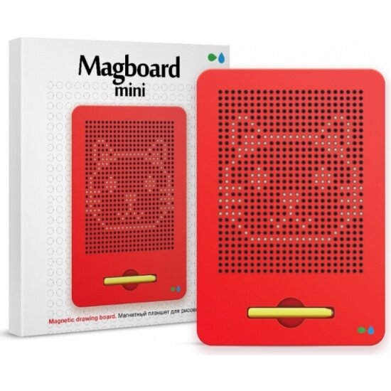 Планшет для рисования магнитами назад К истокам Magboard MINI красный, MGBM