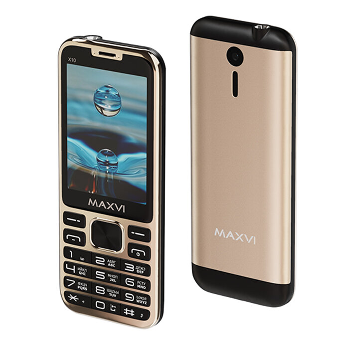 Мобильный телефон Maxvi X10 METALLIC GOLD (2 SIM)