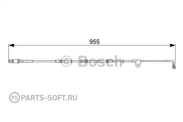 BOSCH 1987473028 Датчик износа торм.колодок [953 mm]