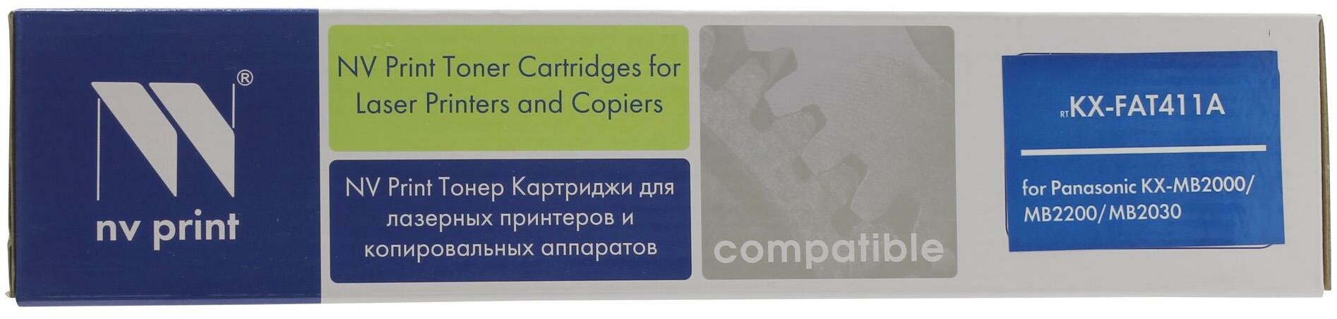 Картридж NV-Print KX-FAT411A KX-FAT411A KX-FAT411A KX-FAT411A 2000стр Черный