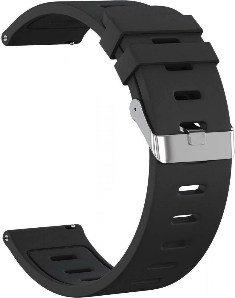 Ремешок силиконовый GSMIN Blow Light 22 для Huawei Watch GT 2 Pro (Черный)
