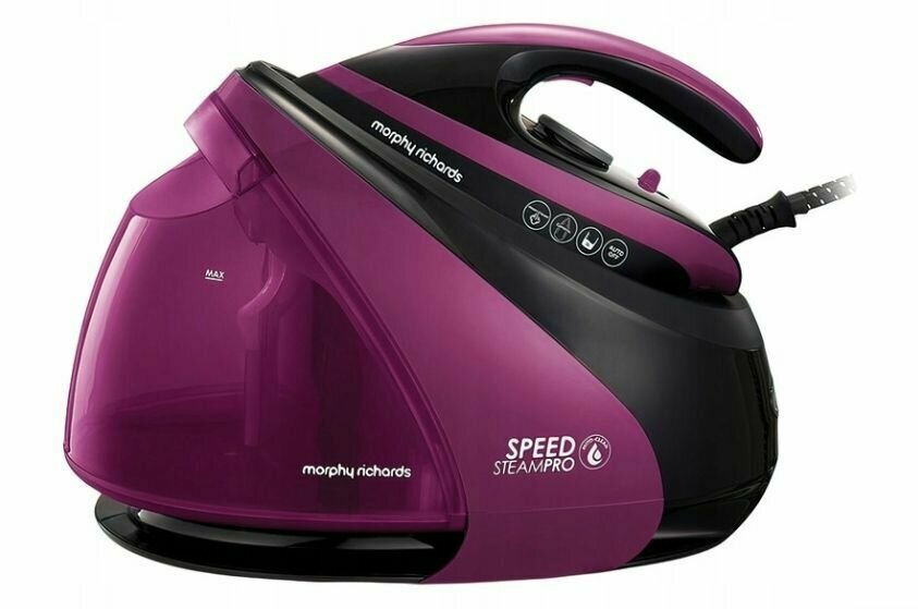 Парогенератор для одежды Morphy Richards Speed Steam Pro 3000 Вт фиолетовый/черный - фотография № 1