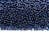 Бисер японский MIYUKI круглый 11/0 #0358 синий/бордовый, радужный, окрашенный изнутри, 10 грамм - изображение