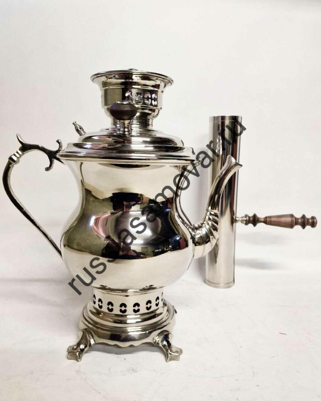 Самовар-чайник 2 литра с трубой - фотография № 4