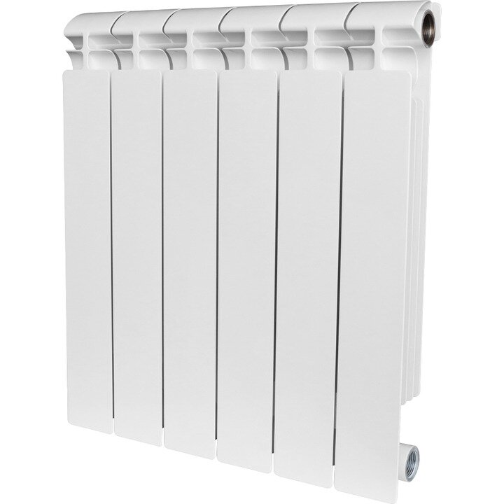 Биметаллический секционный радиатор отопления Stout Alpha 500 / 4 секции