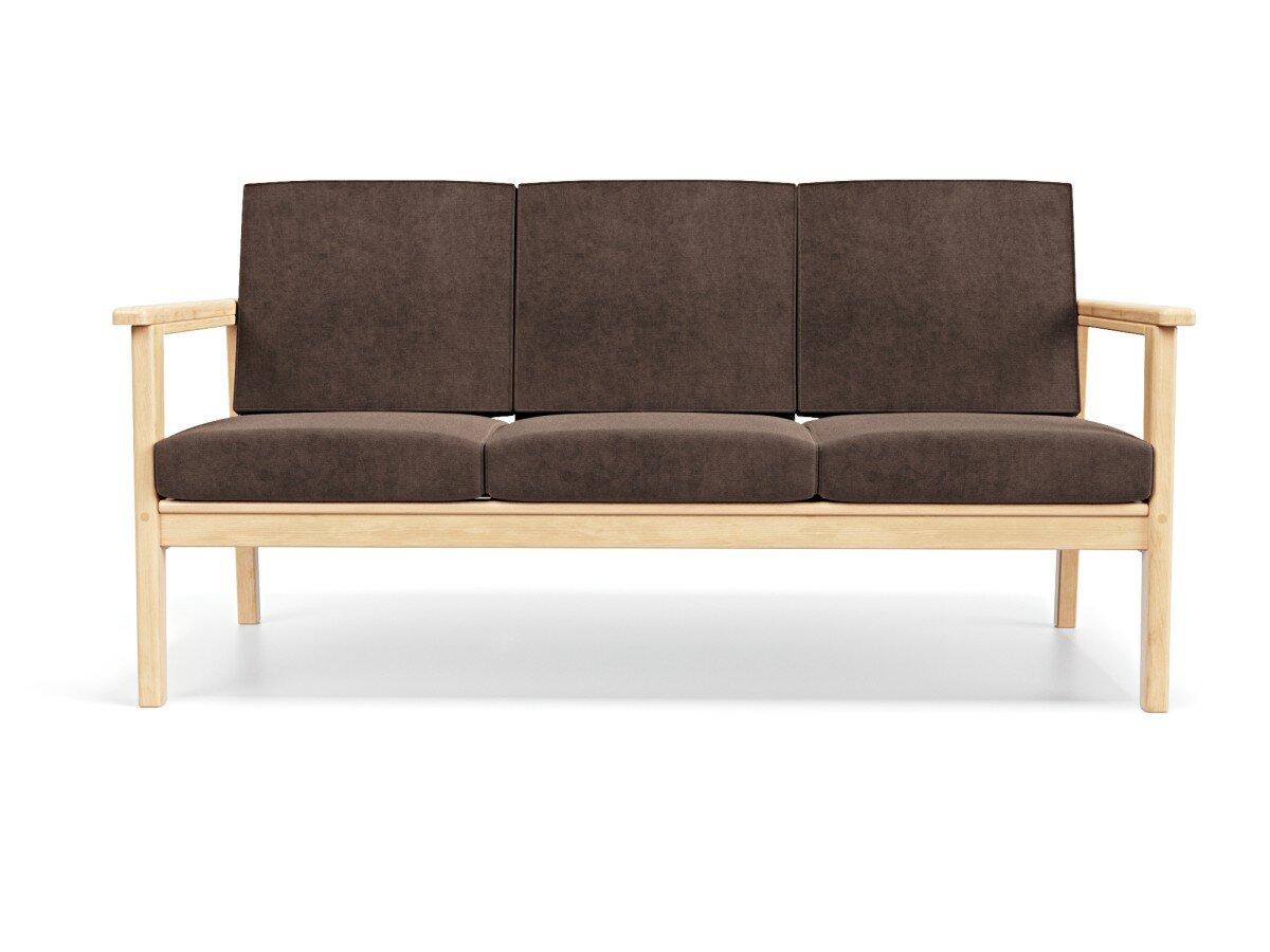 Садовый диван кушетка трехместная Soft Element Лориан коричневый - фотография № 2