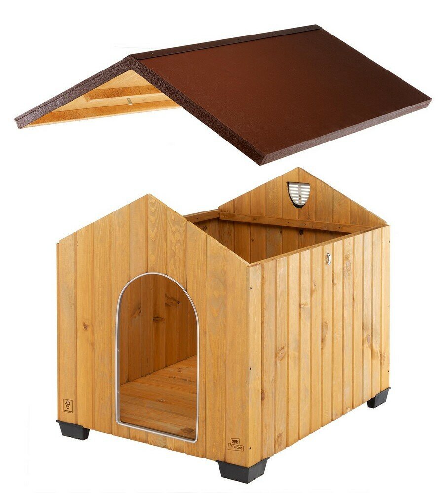 Будка для собак Ferplast Domus Maxi (деревянная) 111,5х132х103,5 см. - фотография № 4