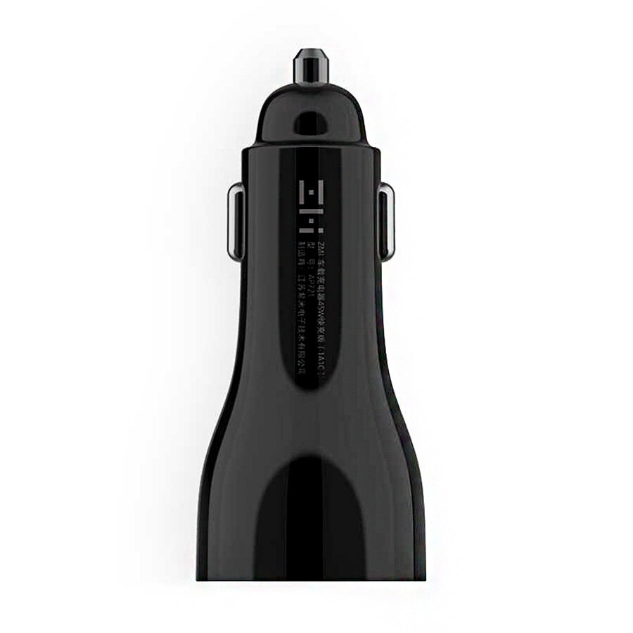 Зарядное устройство ZMI AP721 Metal Car Charger 45W Dual Port USB/Type-C (Black)