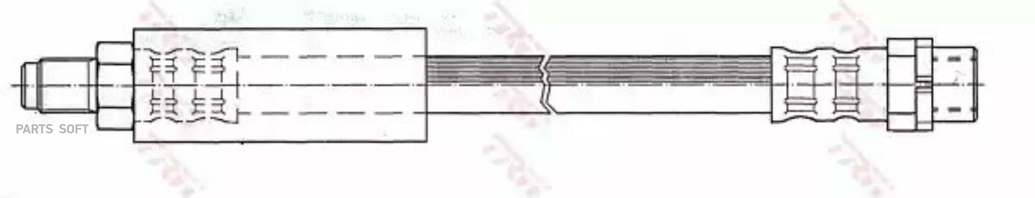 TRW PHB350 шанг тормозной резиновый