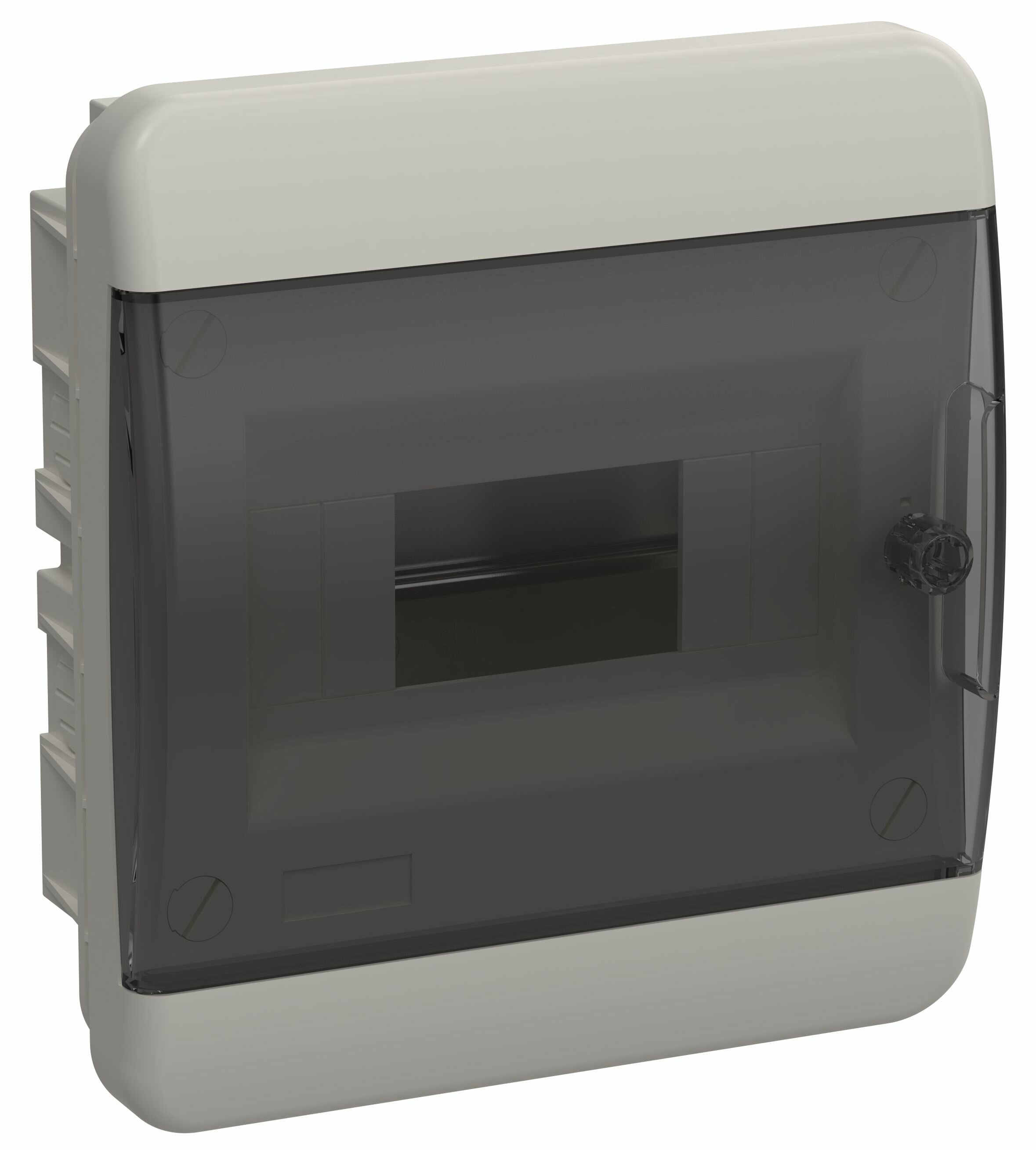 Корпус пластиковый IEK TEKFOR ЩРВ-П-8 IP41 черный прозр.дверь