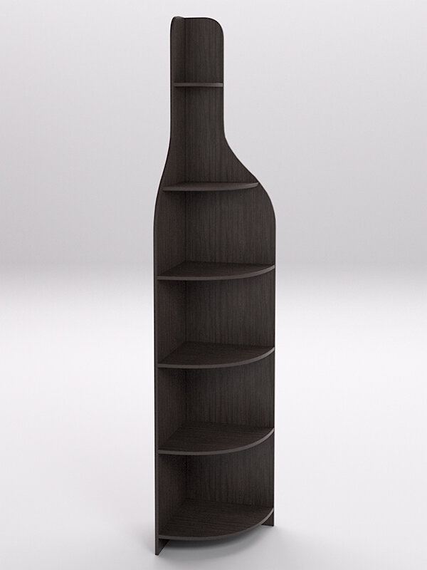 Стеллаж для бутылок №1 Дуб Венге 45 x 45 x 240 см (ДхШхВ)