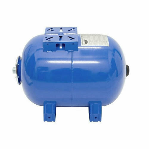 Гидроаккумулятор горизонтальный синий Zilmet ULTRA-PRO - 100л. (PN10 мемб. бутил фланец стальной)