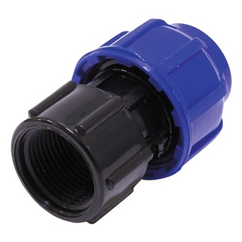 Муфта ПНД переходная разъемная 20х1/2" (внутр.р.) TEBO