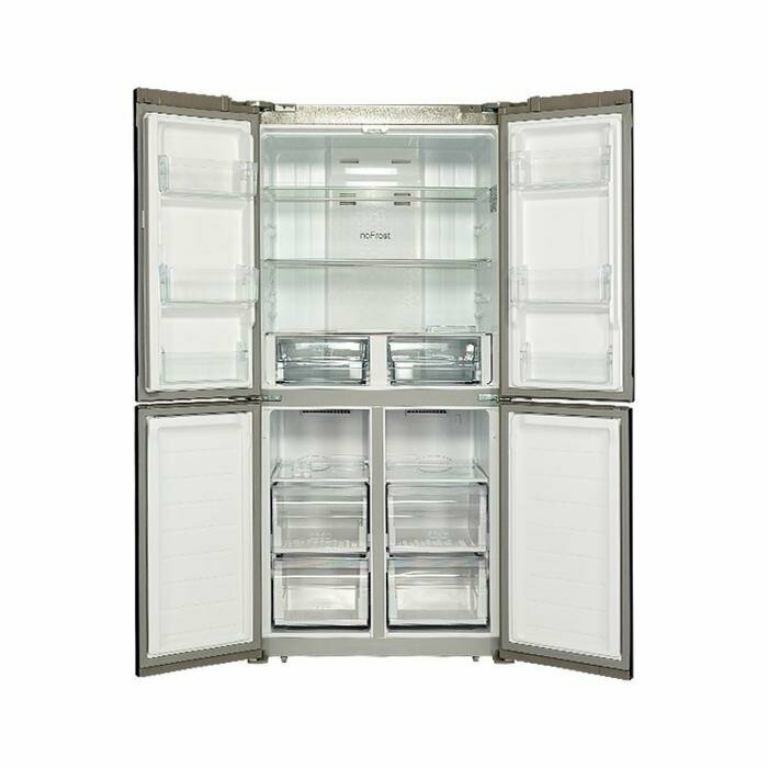 Холодильник HIBERG RFQ-490DX NFGP, Side-by-side, класс А+, 490 л, инверторный, розовый - фотография № 2