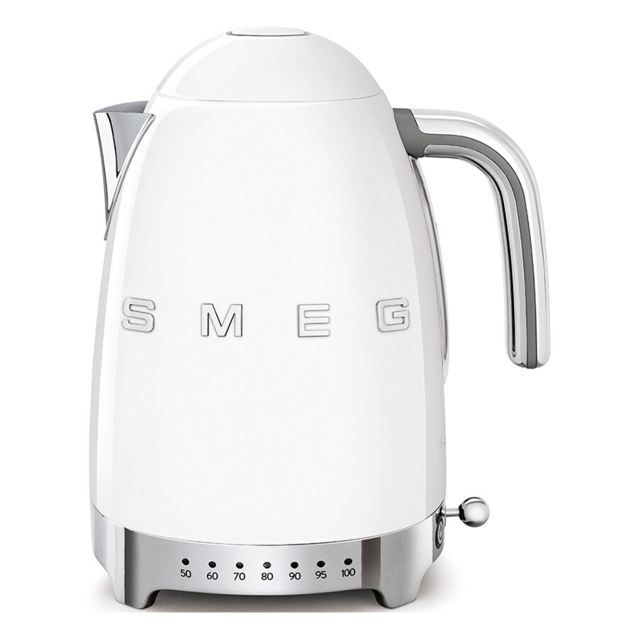 Чайник с регулировкой температуры Smeg 1,7 л, белый, KLF04WHEU