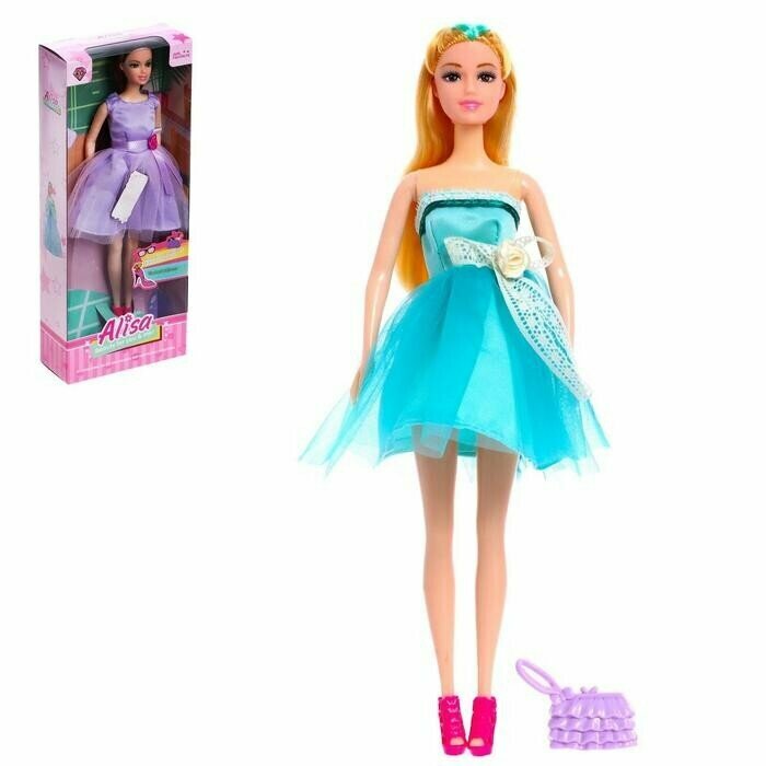 Кукла-модель "Алиса" в платье с аксессуарами, в ассортименте, 1 шт.