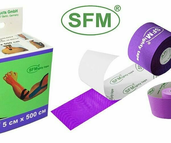 Тейп кинезиологический SFM-Plaster фиолетовый 5х500см