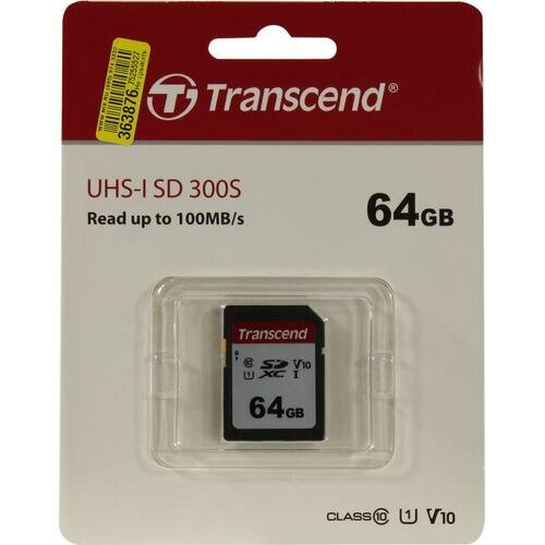 SD карта Transcend 300S TS64GSDC300S