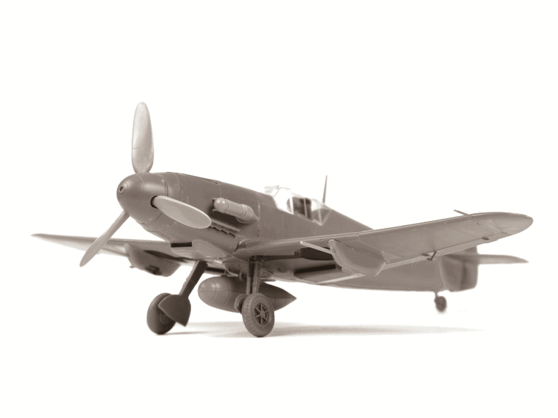 Сборная модель ZVEZDA Немецкий истребитель "Мессершмитт" Bf-109F4, 1/48