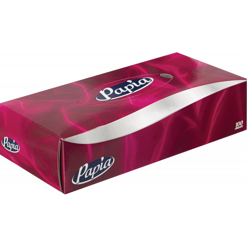 фото Салфетки косметические Papia 2сл 100шт/уп