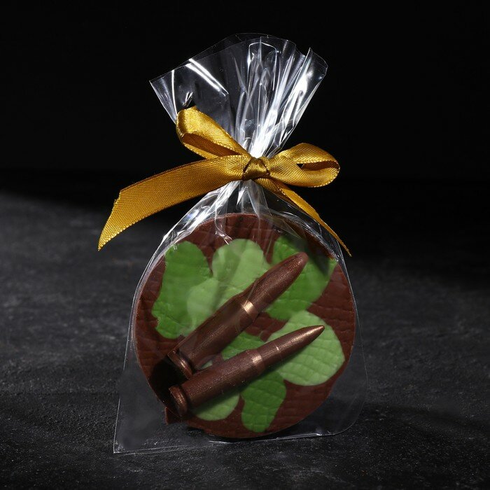 ChocolaVie Шоколадная медаль «Медаль с патронами», 38 г - фотография № 1