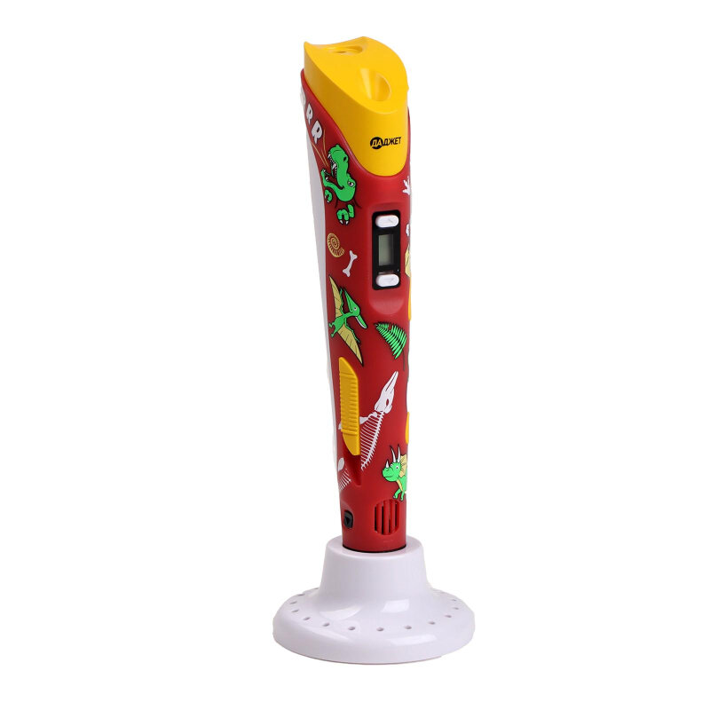 3D-ручка 3Dali Plus KIT FB0021D Dino, трафарет и пластик в наб. 7662953