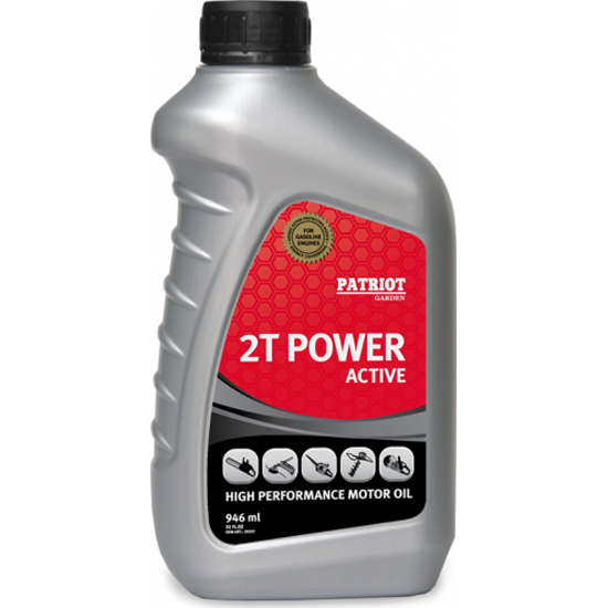 Масло минеральное PATRIOT POWER ACTIVE 2T 0,95 л.