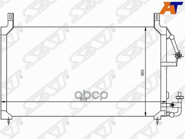 Радиатор Кондиционера Daewoo Nexia 94-16 / Espero 93-99 / Ravon Nexia R3 16- Sat арт. ST-DW25-394-0