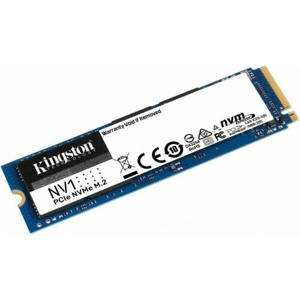 SSD накопитель Kingston 250Gb M.2 NV1 Series (SNVS/250G) (PCI-E 3.0 x4, up to 2100/1100Mbs, NVMe, 60TBW, 22х80mm)