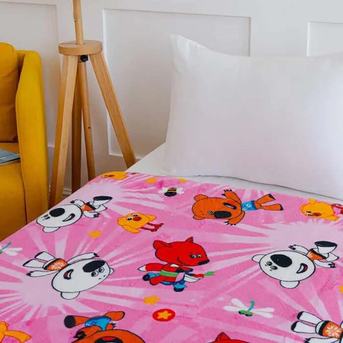 фото Плед Павлинка «МимиМишки», размер 150х100 см, цвет розовый, аэрософт