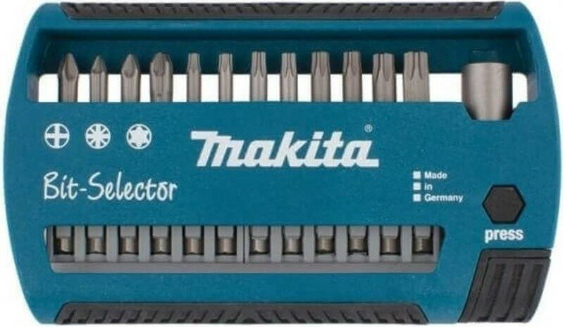 Набор бит и насадок MAKITA CENTROFIX 12 предметов P-80466