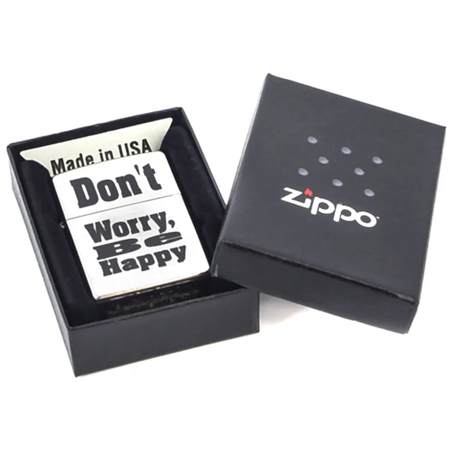 Зажигалка Don`t Worry Zippo арт. 200 Don't worry - фотография № 3