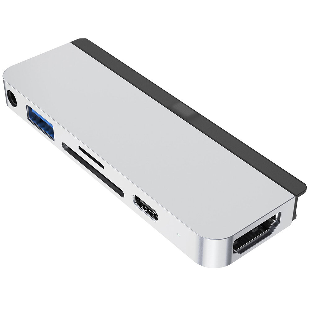 USB-хаб HyperDrive 6-in-1 USB-C Hub для iPad Pro / iPad Air / iPad mini серебристый (HD319B-SILVER)