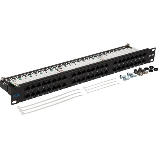 Патч-панель LANMASTER TWT-PP48/1U-U5E