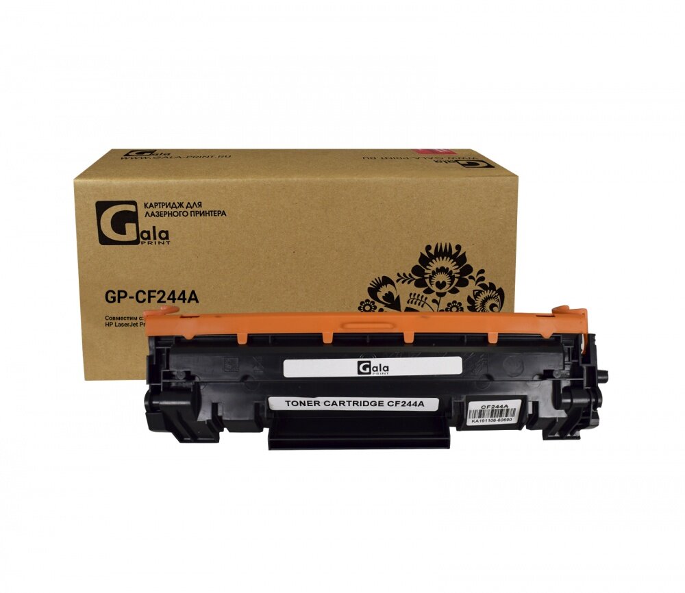 Тонер-картридж GalaPrint CF244A (№44A) для принтеров HP LaserJet Pro M28a/M28w/M15a/M15w 1000 копий