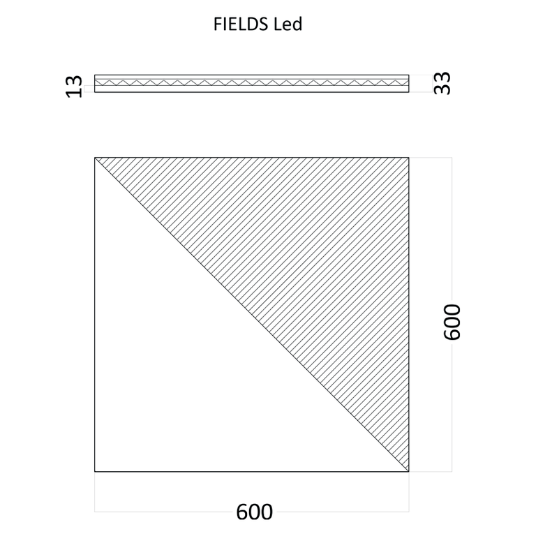 3D стеновая панель из гипса FIELDS LED (нейтральный белый) артикул D-0008-5 от Artpole - фотография № 2