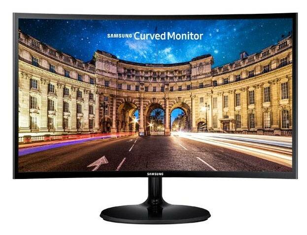 Монитор 23.5" Samsung C24F390FHI, 1920х1080, 72 Гц, VA, черный (lc24f390fhixci)